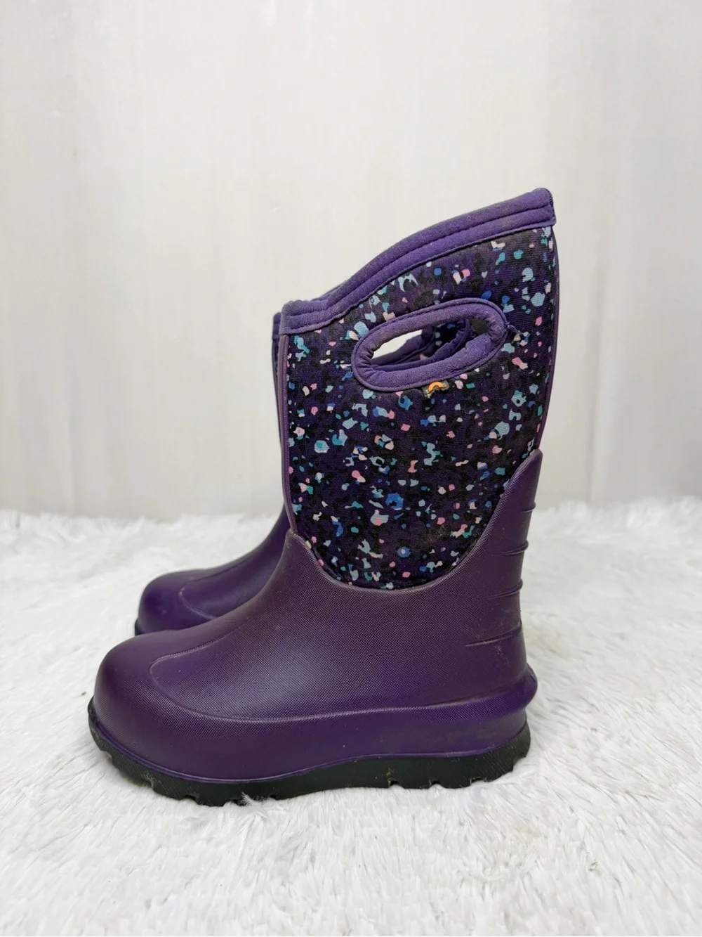 BOGS / Purple Spotted Neo Classic Winter Snow Boots / 12 (kids)